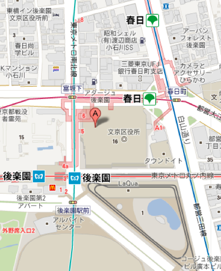 文京シビックセンター地図